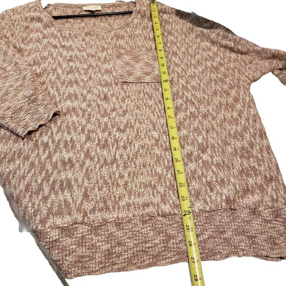 MODCLOTH Red Heathered Sweater Front Chest Pocket Women size 3x - Picture 9 of 10